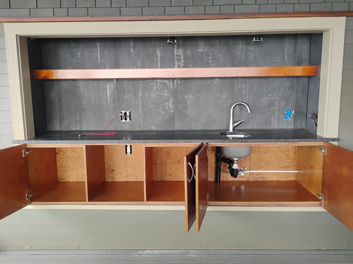 Modern Bar Wall & Kitchenette project photo 002 by M Squared Contracting LLC